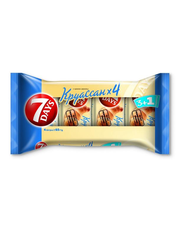Круасcаны 7 days ваниль, 4шт х 65г