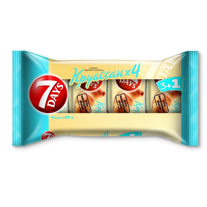 Круасcаны 7 days вареная сгущенка, 4шт х 65г
