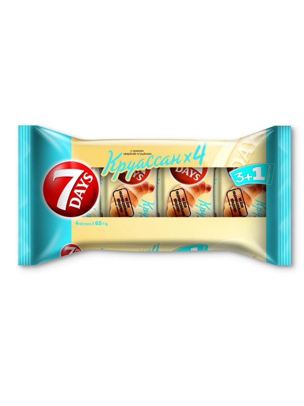 Круасcаны 7 days вареная сгущенка, 4шт х 65г