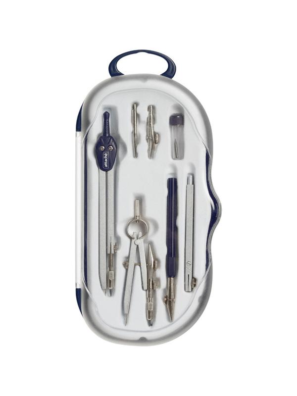 Готовальня Attache, 7 предметов, пласт.пенал