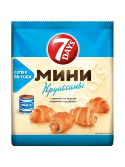 Круасcаны 7 Days мини c кремом Варёная сгущёнка, 300г
