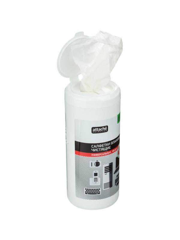 Салфетки Attache Selection Power универс, туба, ман/ананас, 100 шт, 130х170