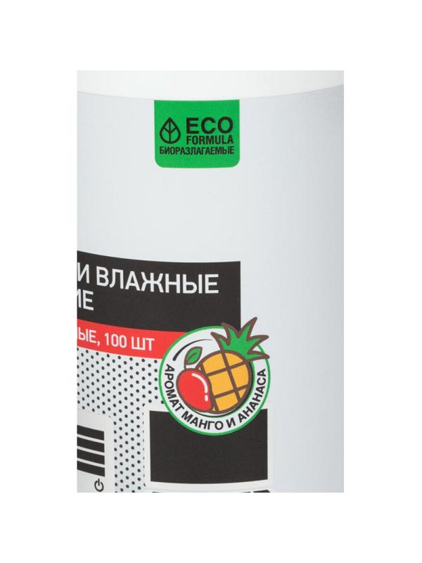 Салфетки Attache Selection Power универс, туба, ман/ананас, 100 шт, 130х170