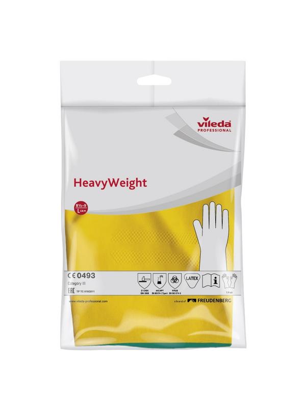 Перчатки резиновые Vileda Profes латекс/неопр хлопк.напыл L,1 пара
