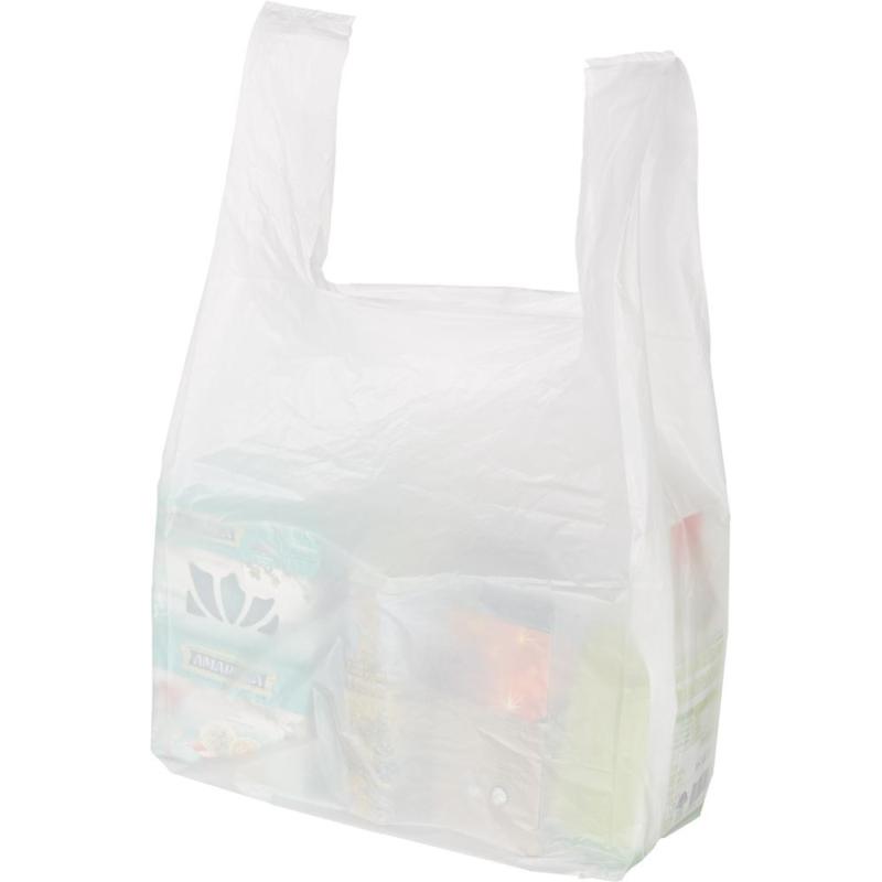 Пакет-майка ПНД 30+18х55., 15мкм ,100шт./уп. белый