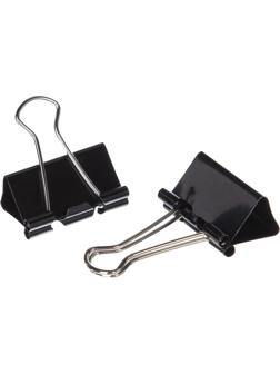 Зажимы для бумаг 32мм 12шт/уп Attache Economy, в карт,кор, цвет черный