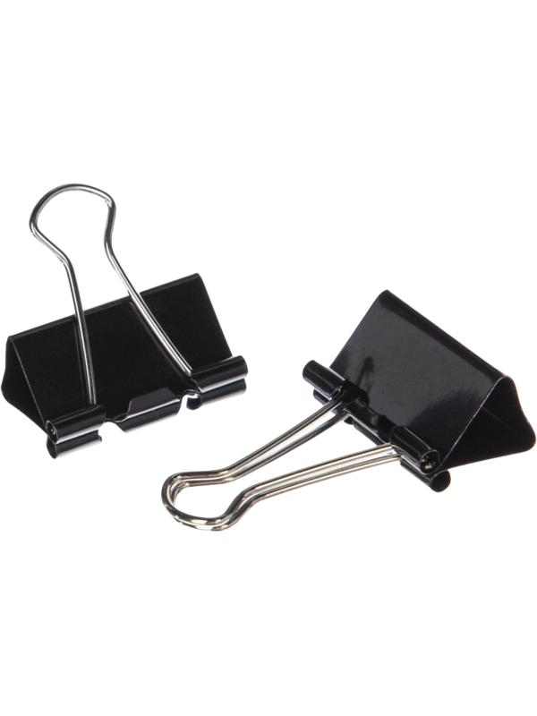 Зажимы для бумаг 32мм 12шт/уп Attache Economy, в карт,кор, цвет черный