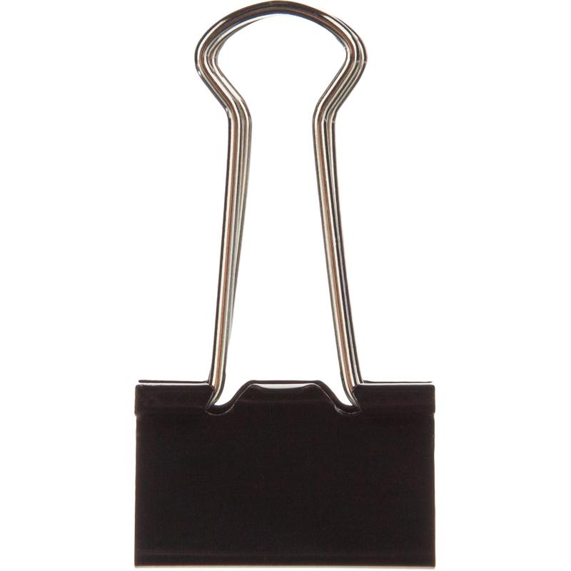 Зажимы для бумаг 41мм 12шт/уп Attache Economy, в карт,кор, цвет черный