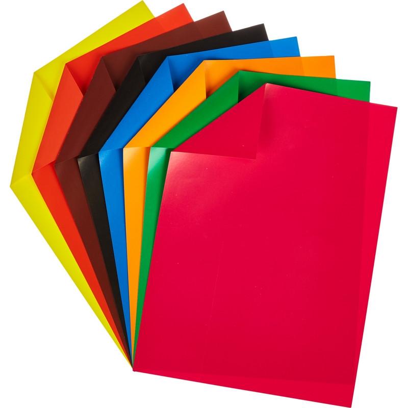 Бумага цветная №1School 8л.8цв.А4 мелован двусторон Отличник