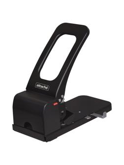 Дырокол мощный Attache Economy до 100 листов, металлический, черный