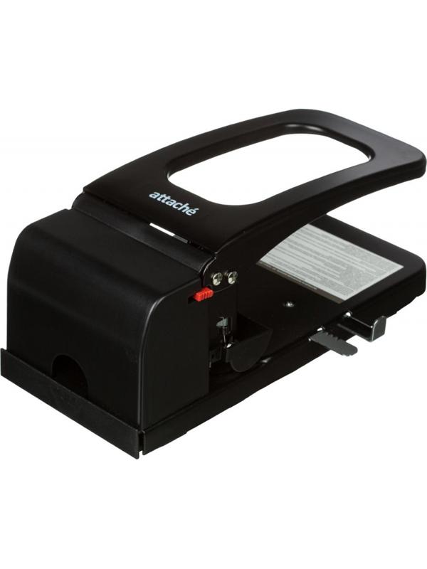 Дырокол мощный Attache Economy до 100 листов, металлический, черный