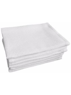 Полотенце вафельное 80х140 пл.160 гр/м2 отбеленное, 10шт.