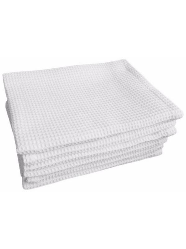 Полотенце вафельное 80х140 пл.160 гр/м2 отбеленное, 10шт.