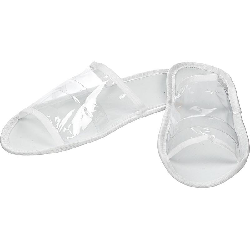 Тапочки одноразовые Стандарт для душа/бас.ПВХ,отк.мыс,Эва 3мм,150 пар