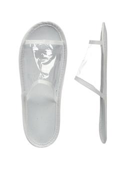 Тапочки одноразовые Стандарт для душа/бас.ПВХ,отк.мыс,Эва 3мм,150 пар