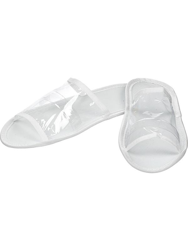 Тапочки одноразовые Стандарт для душа/бас.ПВХ,отк.мыс,Эва 3мм,150 пар