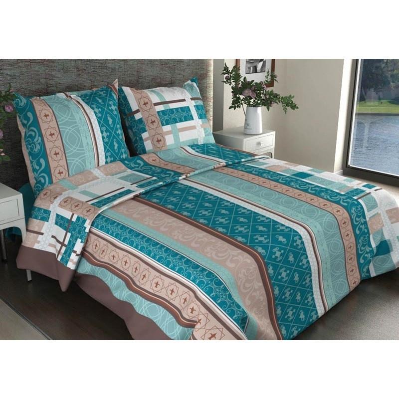 Постельное белье 1,5сп набивн.бязь 140г/м2 (нав.70х70 1шт.), ассорти