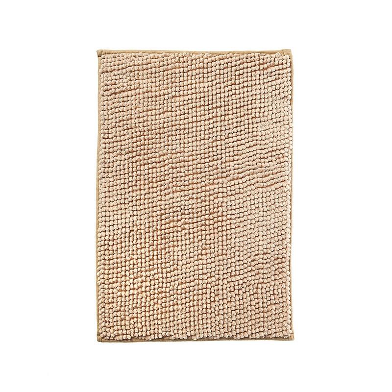 Коврик для ванной микрофибра 40х60см (в рулоне), Шенилл бежевый