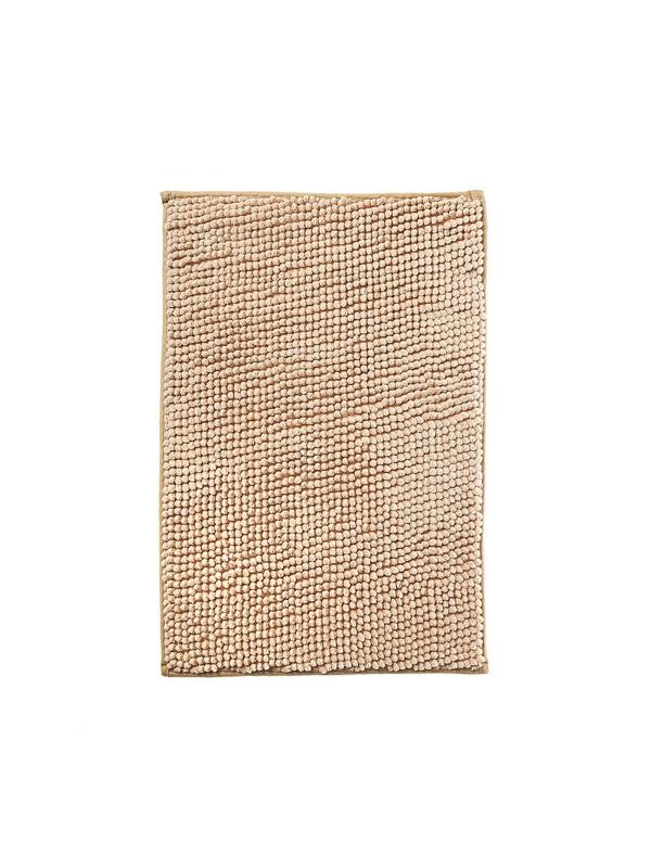 Коврик для ванной микрофибра 40х60см (в рулоне), Шенилл бежевый