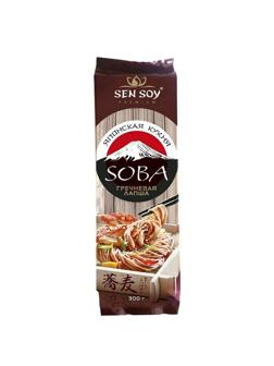 Макароны Лапша японская гречневая SOBA Sen Soy, 300гр.