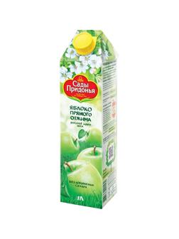 Сок Сады Придонья яблочный прямого отжима осветленный 1л