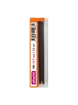 Стержень микрографический полимерный 0,7мм Attache HB 12 грифелей