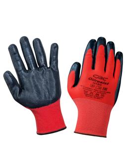 Перчатки защитные нейлоновые с нитриловым покрытием (р.10)