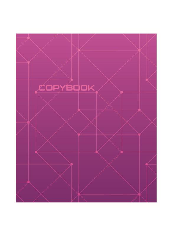 Тетрадь общая А5,48л,кл,скоб,блок-офсет-2 Attache Alpha фиол/красн вассорт