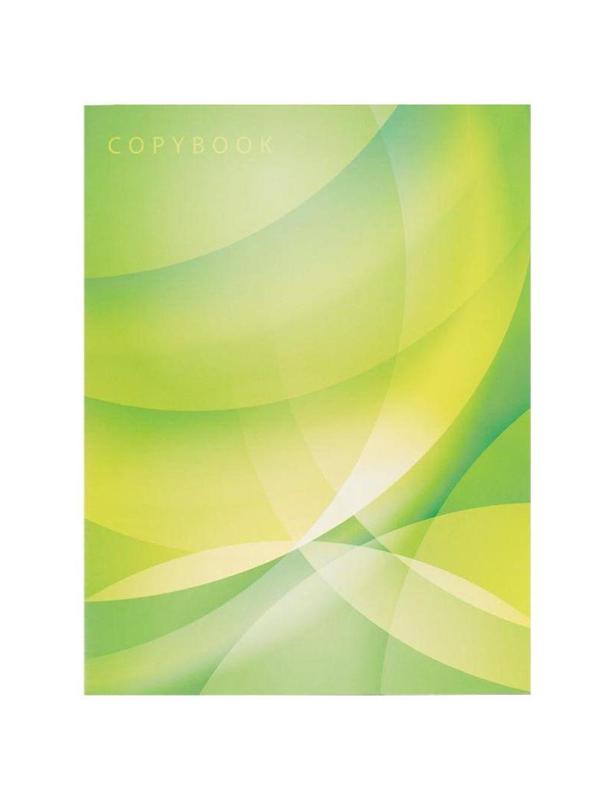 Тетрадь общая А4,96л,кл,скоб,блок-офсет-2 Attache Сфера син/зелен/жел васс