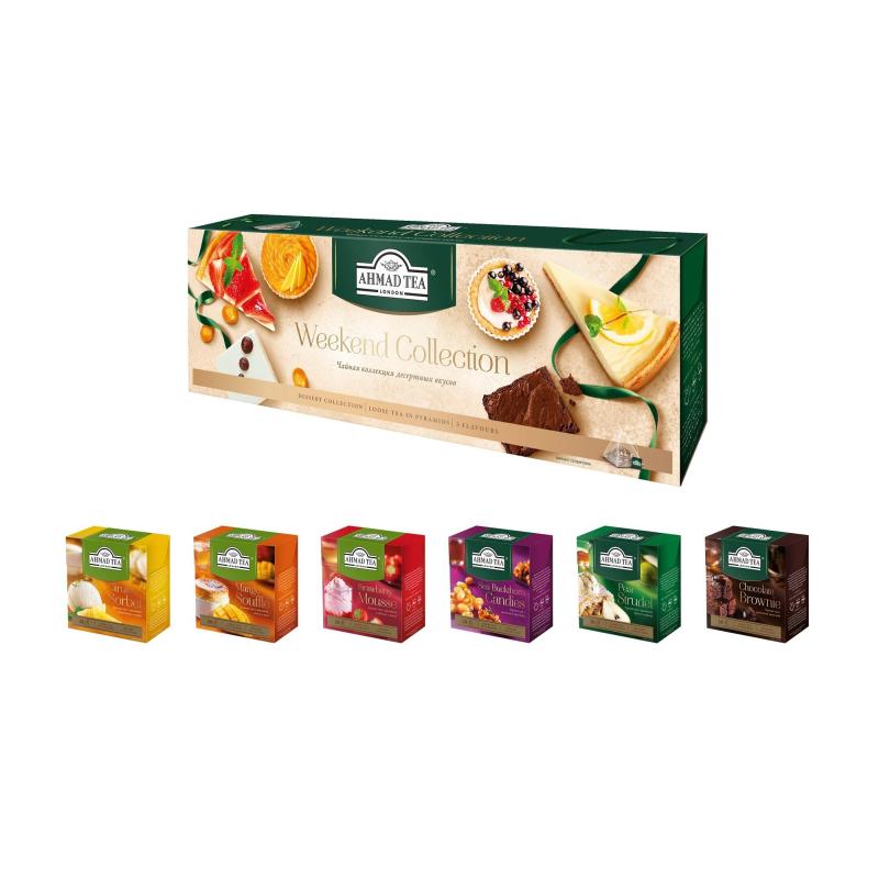 Чай Подарочный набор Ahmad Weekend collection, 60 пак №069