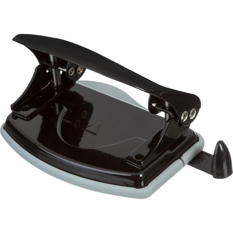 Дырокол Milan, до 15 листов, черный, металл. корпус, в карт.коробке 19012K