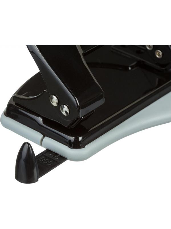 Дырокол Milan, до 15 листов, черный, металл. корпус, в карт.коробке 19012K