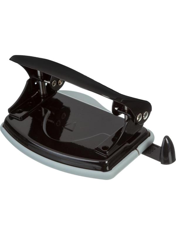 Дырокол Milan, до 15 листов, черный, металл. корпус, в карт.коробке 19012K