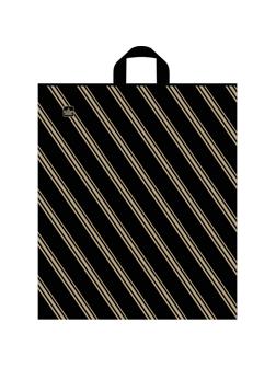 Пакет с петлевой ручкой  Золотая полоса 44х40см 50шт/уп.