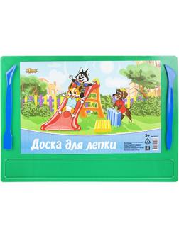 Доска для лепки №1School Шустрики А4 с 2-я стеками,  цвет.