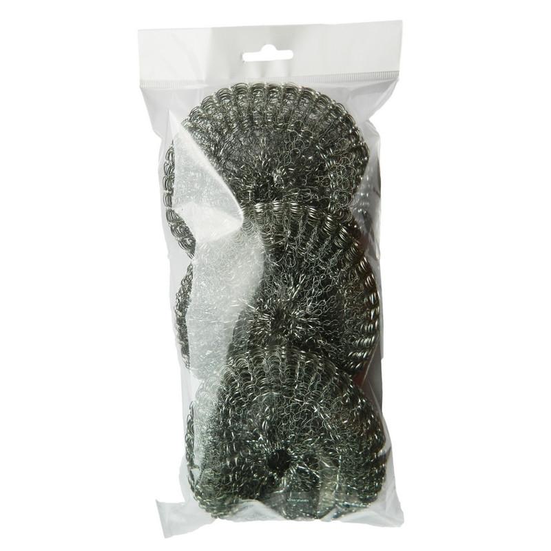 Губки спираль Luscan металлические 110х110х25 мм 20г 3 шт/уп