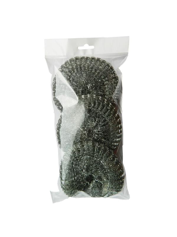 Губки спираль Luscan металлические 110х110х25 мм 20г 3 шт/уп