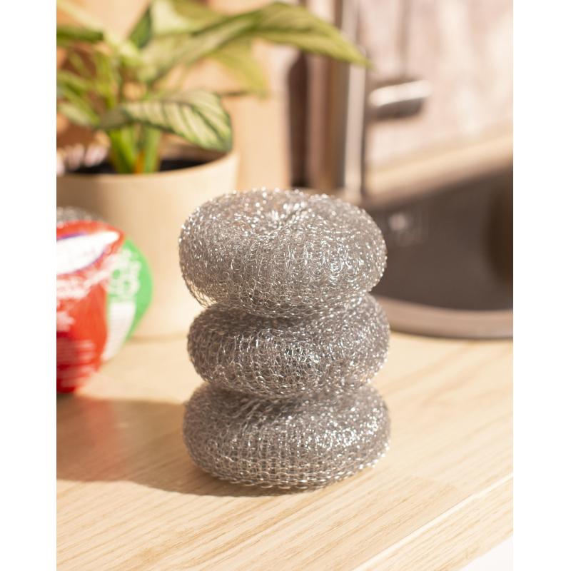 Губки спираль Luscan металлические 12г 3 шт/уп