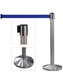 Столбик ограждения MDM_ TB-360-SS с вытяж. лентой L-3,6 м