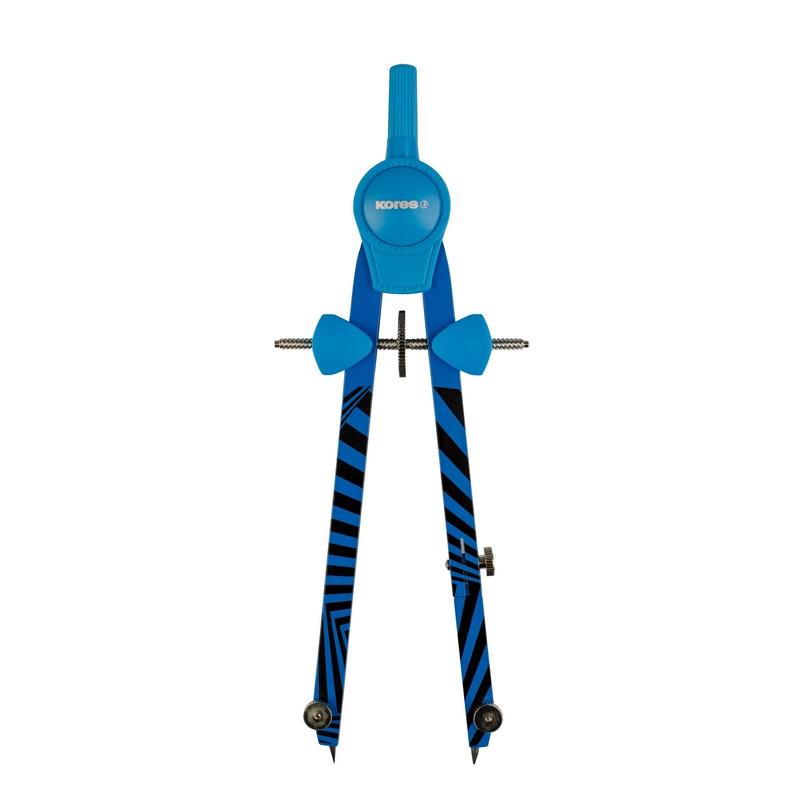 Циркуль Kores 260 мм неоновый, цвета в асс.