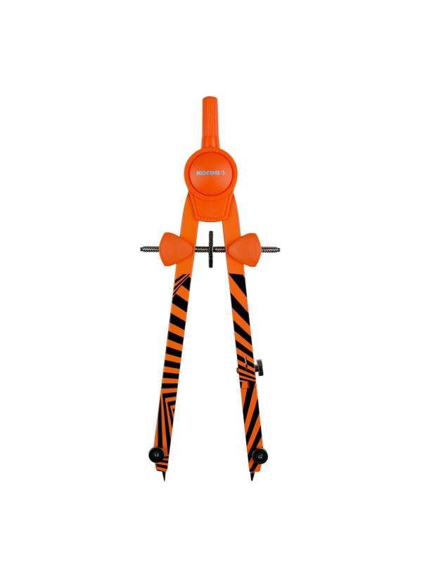 Циркуль Kores 260 мм неоновый, цвета в асс.