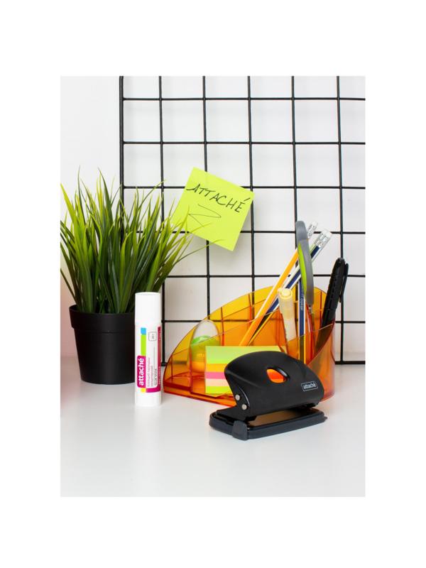 Дырокол Attache Power до 10л., металл., чёрный
