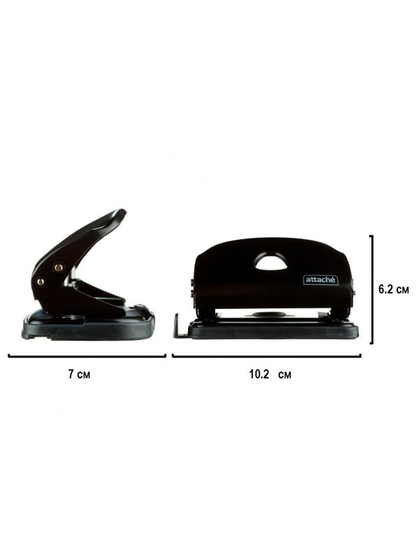 Дырокол Attache Power до 10л., металл., чёрный