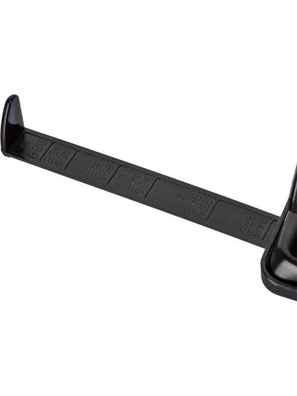 Дырокол Attache на 4 отверстия, до 15 листов, металл, черный