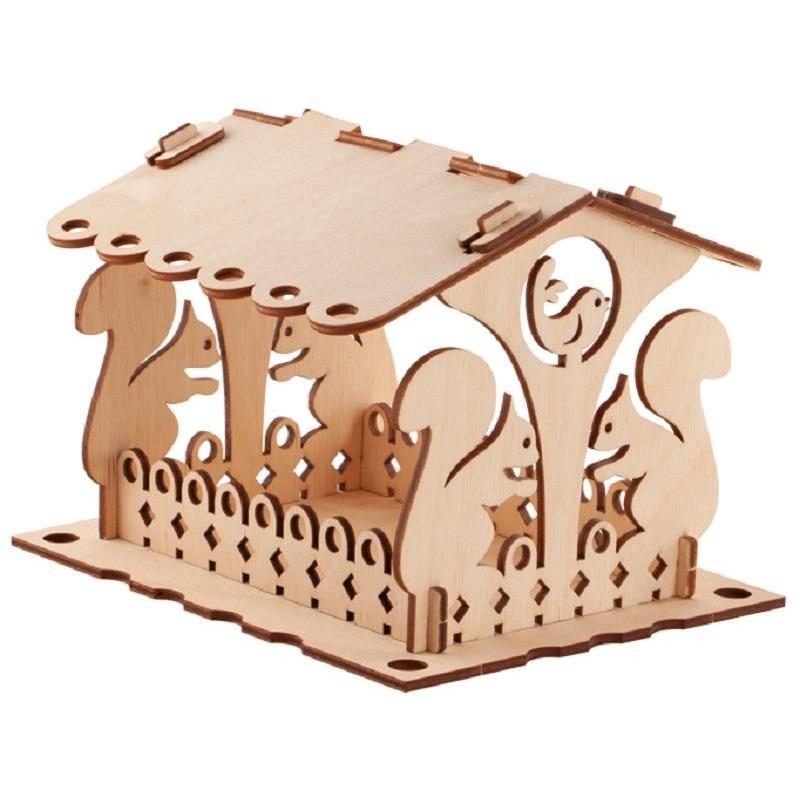 Сборная модель деревянная Кормушка для птиц. Фн-007