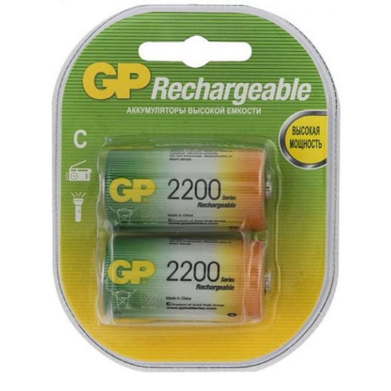 Аккумулятор GP 220CHC типоразмер C емкость 2200 mAh бл/2шт