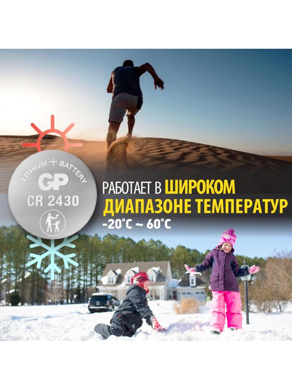 Батарейка GP Lithium CR2430 бл/1шт