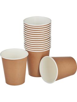 Стакан одноразовый бум 1-сл. d-80мм 200мл Крафт 50шт/уп (SP9S)