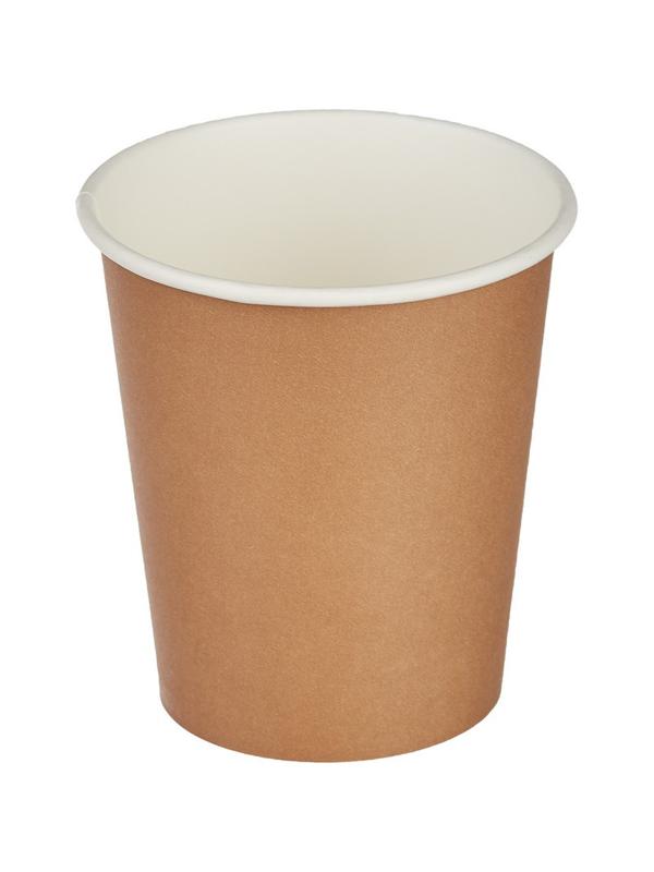 Стакан одноразовый бум 1-сл. d-80мм 200мл Крафт 50шт/уп (SP9S)