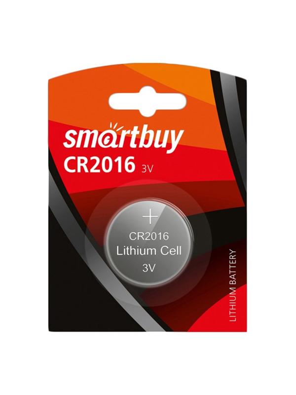 Батарейка Smartbuy CR2016 1шт/бл (SBBL-2016-1B)